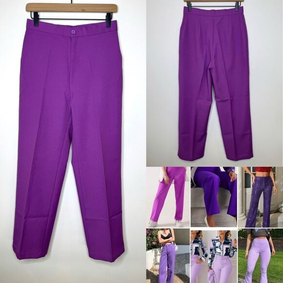 Levi's Pants - Vintage Levi's Bend Over Dress Pants Women's 6 (vintage 14) purple High-Rise